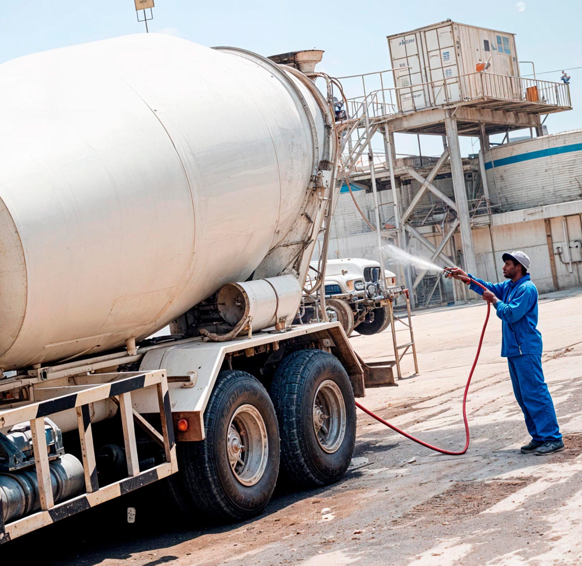 Concrete Truck Cleaning service in Dallas TX - TX Hydrojet professional plumbing